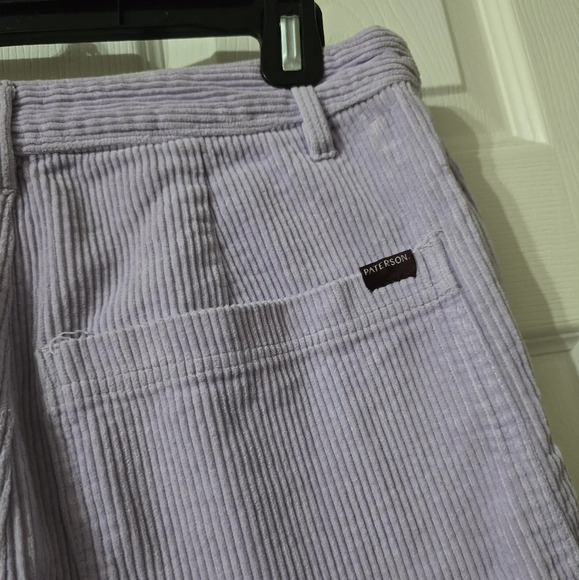 Paterson Wide Leg Lavender Corduroy Skater Pants, Embroidered Back Pocket, EUC! - Picture 12 of 14